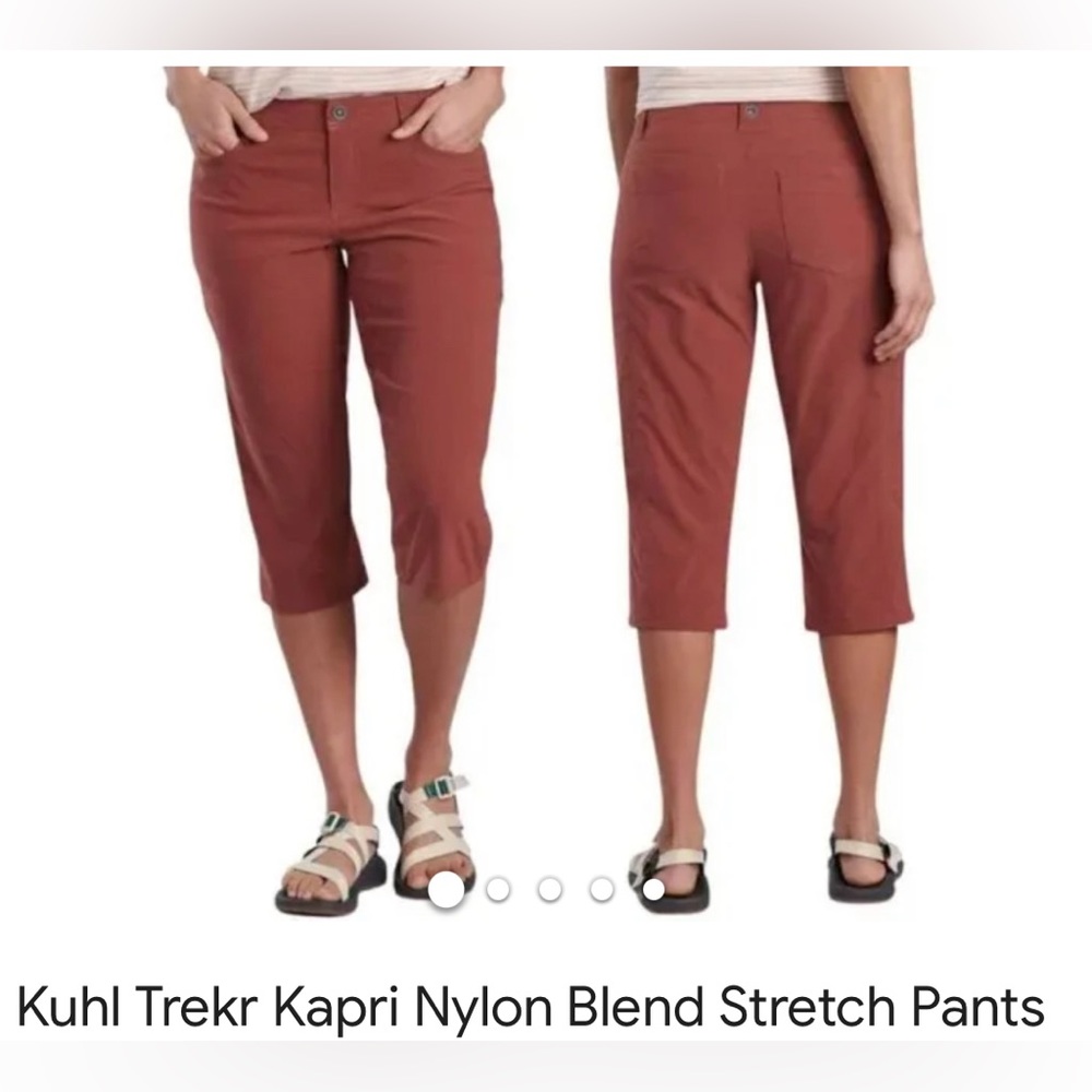 NWT Kuhl Trekr Capris Size 10 Red
